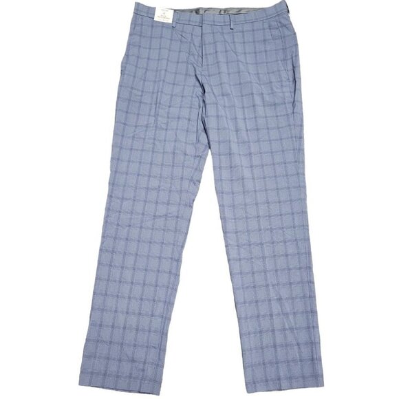 Kenneth Cole Reaction Stretch Fit Plaid Dress Pants Men's.  Size 34/30. NWT $155 - Picture 2 of 8
